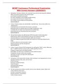 MDMP Continuous Professional Examination With Correct Answers &lpar;2026&sol;2027&rpar;