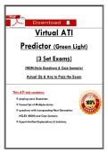 Virtual ATI   Predictor &lpar;Green Light&rpar;  &lpar;3 Ṣet Examṣ&rpar;  &lpar;NGN-Ṣtyle Queṣtionṣ & Caṣe Ṣcenario&rpar;  Actual Qṣ & Anṣ to Paṣṣ the Exam