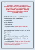 IAHSS BASIC TRAINING FOR HEALTHCARE  SECURITY OFFICERS 2026 EXAM &vert;&vert;VERIFIED EXAM&excl;&vert;&vert;  MOST RECENT EXAM ACTUAL COMLETE REAL  EXAM QUESTIONS AND CORRECT ANSWERS  &lpar;VERIFIED ANSWERS&rpar; ALREADY GRADED  A&plus;&vert;NEWEST EXAM&excl;&excl;&excl; 