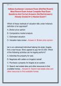 Indiana Auctioneer Licensure Exam &vert;&vert;Verified Exam&excl;&vert;&vert;  Most Recent Exam Actual Complete Real Exam  Questions And Correct Answers &lpar;Verified Answers&rpar;  Already Graded A&plus; &vert;&vert; Newest Exam&excl;&excl;&excl; 