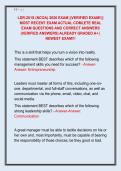 LDR-201S &lpar;NCOA&rpar; 2026 EXAM &vert;&vert;VERIFIED EXAM&excl;&excl;&vert;&vert;  MOST RECENT EXAM ACTUAL COMLETE REAL  EXAM QUESTIONS AND CORRECT ANSWERS  &lpar;VERIFIED ANSWERS&rpar; ALREADY GRADED A&plus; &vert;  NEWEST EXAM&excl;&excl;&excl;