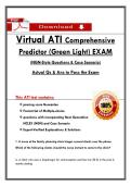 Virtual ATI Comprehensive  Predictor &lpar;Green Light&rpar; EXAM  &lpar;NGN-Style Questions & Case Scenario&rpar;  Actual Qs & Ans to Pass the Exam
