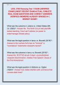 LEGL 2700 Roessing Test 1 EXAM &vert;&vert;VERIFIED  EXAM&excl;&excl;&vert;&vert; MOST RECENT EXAM ACTUAL COMLETE  REAL EXAM QUESTIONS AND CORRECT ANSWERS  &lpar;VERIFIED ANSWERS&rpar; ALREADY GRADED A&plus; &vert;  NEWEST EXAM&excl;&excl;&excl;