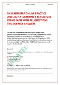 2026-2027 ATI RN Leadership Online Practice A &lpar;Versions 1 & 2&rpar;&colon; 200&plus; Questions & Expert Rationales &vert; 100&percnt; Verified A&plus; Graded