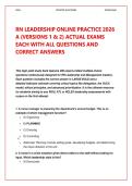 2026-2027 ATI RN Leadership Online Practice A &lpar;Versions 1 & 2&rpar;&colon; 200&plus; Questions & Expert Rationales &vert; 100&percnt; Verified A&plus; Graded