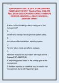 NAHQ Practice CPHQ ACTUAL EXAM &vert;&vert;VERIFIED  EXAM&excl;&excl;&vert;&vert;MOST RECENT EXAM ACTUAL COMLETE  REAL EXAM QUESTIONS AND CORRECT ANSWERS  &lpar;VERIFIED ANSWERS&rpar; ALREADY GRADED A&plus;  &vert;&vert;NEWEST EXAM&excl;&excl;&excl;