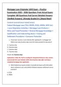 Mortgage Loan Originator SAFE Exam &ndash; Practice  Examination 2025 &ndash; 2026 Questions From Actual Exams  Complete 100 Questions And Correct Detailed Answers  &lpar;Verified Answers&rpar; &vert;Already Graded A&plus;&vert;&vert;Brand New&excl;&excl;