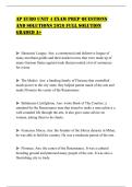 AP EURO UNIT 4 EXAM PREP QUESTIONS AND SOLUTIONS 2026 FULL SOLUTION GRADED A&plus;