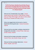 TLETA Final Exam &vert;&vert;Verified Exam&excl;&excl;&vert;&vert; Most Recent  Exam Actual Complete Real Exam Questions With  Correct Answers &lpar;Verified Answers&rpar; Already Graded  A&plus; &vert; Newest Exam&excl;&excl;&excl;
