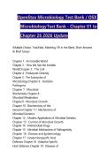 OPENSTAX MICROBIOLOGY TEST BANK OpenStax Microbiology THIS TEST BANK COVERS ALL CHAPTERS 1-26 OF THE BOOK