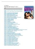 Test Bank for Maternal-Child Nursing 5th Edition by McKinney&comma; James&comma; Murray&comma; Nelson&comma; Ashwill Chapter 1-55&vert; Updated 2024
