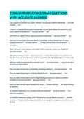 TEXAS JURISPRUDENCE EXAM QUESTIONS WITH ACCURATE ANSWERS