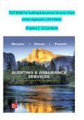 Auditing & Assurance Services 12th Ed Messier Test Bank &lpar;Chapters 1-21&rpar;