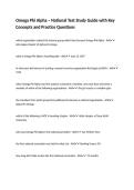 Omega Phi Alpha &ndash; National Test Study Guide with Key Concepts and Practice Questions