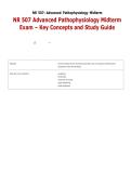 NR 507 Advanced Pathophysiology Midterm Exam &ndash; Key Concepts and Study Guide 