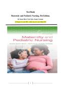 Test Bank for Maternity and Pediatric Nursing&comma; 5th Edition by Susan Ricci&comma; Terri Kyle & Susan Carman &vert; Complete All Chapters &vert; 100&percnt; Verified Answers &vert; Latest 2025 Nursing Exam Prep & Practice Questions