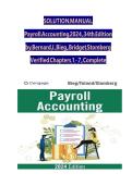 Payroll Accounting 2026 34th Ed Bieg & Stomberg Solution Manual &lpar;Chapters 1-7&rpar;