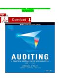 Auditing&colon; A Practical Approach with Data Analytics &lpar;2nd Edition&rpar; by Laura Davis Wiley&comma; Mark Johnson&comma; and Brian Moroney &ndash; Complete Test Bank for All Chapters 1&ndash;16