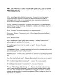 AKA MEP FINAL EXAM &lpar;OMEGA OMEGA&rpar; QUESTIONS AND ANSWERS