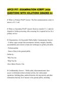 APCO PST 1 EXAMINATION SCRIPT 2026 QUESTIONS WITH SOLUTIONS GRADED A&plus;
