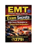 EMT &lpar;EMERGENCY MEDICAL TECHNICIAN&rpar; Exam Secrets&colon; High-Score Strategies for Future First Responders 