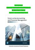 Construction Accounting and Financial Management 4th Ed Peterson Solution Manual &lpar;Chapters 1-18&rpar;