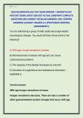 HESI RN GERONTOLOGY EXIT EXAM VERSION 1 &sol;GERONTOLOGY  HESI EXIT EXAM LATEST 2026-2027 ACTUAL EXAM WITH COMPLETE  QUESTIONS AND CORRECT DETAILED ANSWERS &lpar;100&percnt; VERIFIED  ANSWERS&rpar; &vert;ALREADY GRADED A&plus;&vert; &vert;&vert;PROFESSOR VERIFIED&vert;&vert;  &vert;&vert;BRANDNEW&excl;&excl;&excl;&vert;&vert;