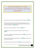 4N051 CDCS MODULE 5 EXAM QUESTIONS AND ANSWERS 100&percnt; PASS 2026 EDITION