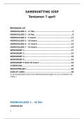 COMPLETE iosp samenvatting - hoorcolleges&comma; literatuur&comma; werkgroepen &lpar;ook vo's&rpar; - begrippenlijst