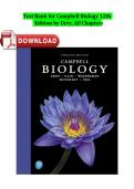 Campbell Biology &lpar;12th Edition&rpar; by Lisa A&period; Urry &ndash; Complete Test Bank for All Chapters