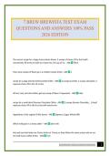 7 BREW BREWISTA TEST EXAM QUESTIONS AND ANSWERS 100&percnt; PASS 2026 EDITION