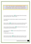 ACC 501 EXAM 1 QUESTIONS AND ANSWERS 100&percnt; PASS 2026 EDITION