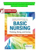 Davis Advantage Basic Nursing&colon; Thinking&comma; Doing&comma; and Caring &lpar;3rd Edition&rpar; by Leslie S&period; Treas&comma; Karen L&period; Barnett&comma; and Mable H&period; Smith &ndash; Complete Test Bank for Chapters 1&ndash;41