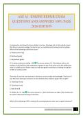 ASE A1- ENGINE REPAIR EXAM QUESTIONS AND ANSWERS 100&percnt; PASS 2026 EDITION