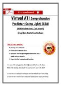 Virtual ATI Comprehensive  Predictor &lpar;Green Light&rpar; EXAM  &lpar;NGN-Style Questions & Case Scenario&rpar;  Actual Qs & Ans to Pass the Exam