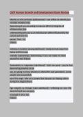 CLEP&vert;CLEP Human Growth and Development Exam Review&vert;Latest Updated A&plus; Score Guide Solution