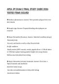 APEA 3P EXAM 2 FINAL STUDY GUIDE 2026 TESTED ITEMS SOLVED