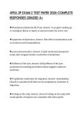 APEA 3P EXAM 2 TEST PAPER 2026 COMPLETE RESPONSES GRADED A&plus;