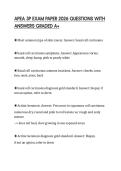 APEA 3P EXAM PAPER 2026 QUESTIONS WITH ANSWERS GRADED A&plus;