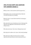 APEA 3P EXAM SCRIPT 2026 QUESTIONS WITH ANSWERS GRADED A&plus;