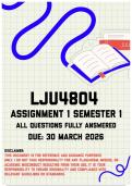 LJU4804 Assignment 1 Semester 1 Memo &vert; Due 30 March 2026