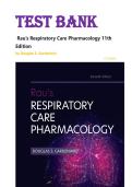 Test Bank for Rau&rsquo;s Respiratory Care Pharmacology 11th Edition by Douglas S&period; Gardenhire&period; ISBN&colon;978-0323871556 &period; Latest Edition&period;