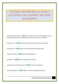 LSU BIOL 2160 CROUSILLAC EXAM 2 QUESTIONS AND ANSWERS 100&percnt; PASS 2026 EDITION