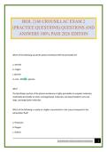BIOL 2160 CROUSILLAC EXAM 2 &lpar;PRACTICE QUESTIONS&rpar; QUESTIONS AND ANSWERS 100&percnt; PASS 2026 EDITION
