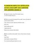 PA EMISSIONS INSPECTOR CERTIFICATION ACTUAL EXAM SCRIPT 2026 QUESTIONS WITH ANSWERS GRADED A&plus;