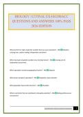 BIOLOGY 112 FINAL EXAM DMACC QUESTIONS AND ANSWERS 100&percnt; PASS 2026 EDITION