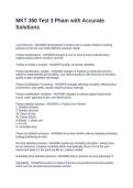 MKT 350 Test 3 Pham with Accurate Solutions
