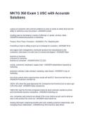 MKTG 350 Exam 1 USC with Accurate Solutions