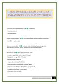 BIOS 256&colon; WEEK 5 EXAM QUESTIONS AND ANSWERS 100&percnt; PASS 2026 EDITION