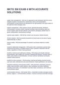 MKTG 350 EXAM 4 WITH ACCURATE SOLUTIONS
